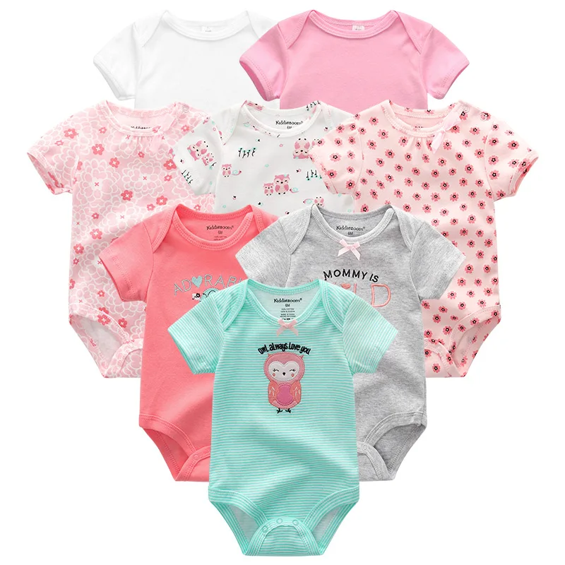 Jumpsuits Baby Clothing Roupas-De-Bebes Newborn Boy Unisex Toddler Cotton Undefined 8pcs/lots