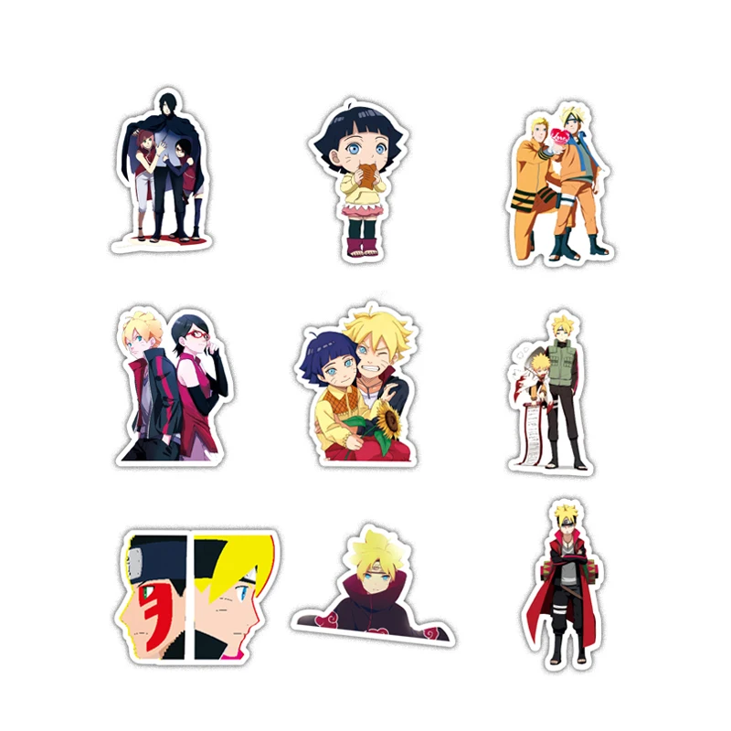 50 шт./компл. водонепроницаемый японский аниме BORUTO Наруто стикер для ноутбука багажник автомобиля СКЕЙТБОРД гитара холодильник рюкзак наклейка игрушка стикер s