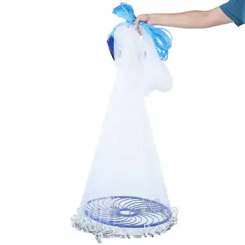 

Nylon Cast Net 2.4M-3.5M Fishing-net Fishing Net American Sign Cast Network Folding Fishing Network Cast Net Fishing Accessory