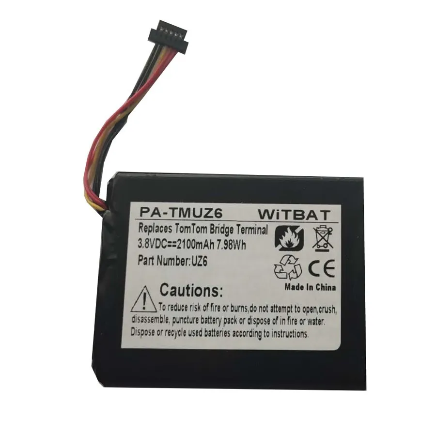

ZHUJI 2100mAhBattery for TomTom Bridge Terminal, Bridge Terminal Connected, BridgeTerminal Connected Premium,1CP515161HR,UZ6