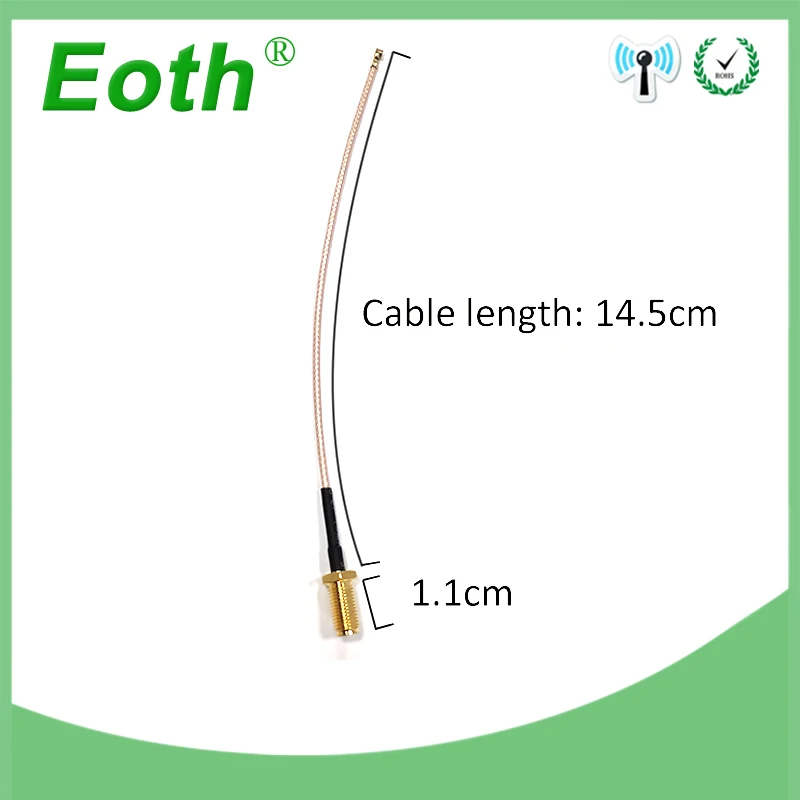 EOTH RP-SMA ZU IPEX IPEX1 Verlängerung Kabel SMA Buchse IOT Antenne adapter pigtail Kabel SMA weiblichen zu Ufl./IPX Kabel