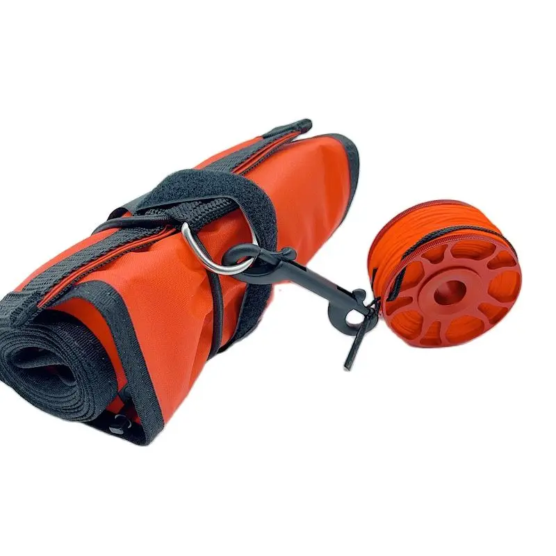 1.5/1.8CM Diving SMB Buoy Set Surface Marker Signal Tube Dive Spool Rollers Buoy Underwater Diving Equipment Snorkeling Scuba Diving Buoy