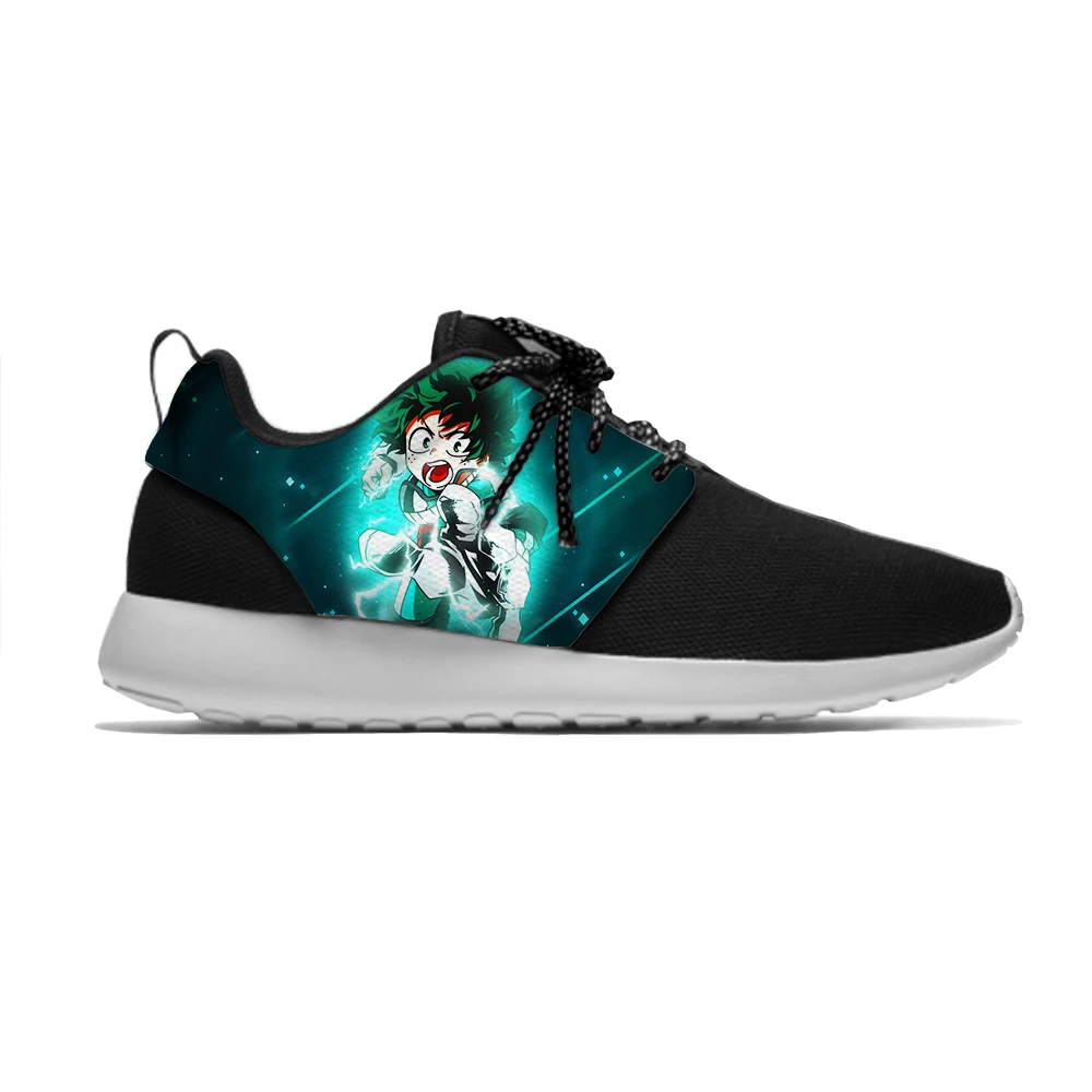 My Hero Academy Midoriya izku; Новинка; Kawaii; забавные детские спортивные кроссовки; повседневные дышащие кроссовки для мальчиков и девочек - Цвет: Midoriya Izuku1