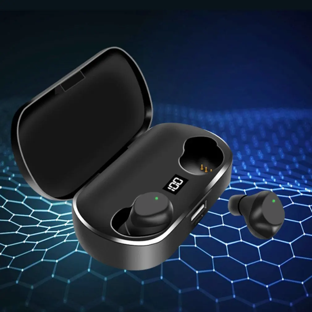 X36 Bluetooth наушники 5,0 беспроводные наушники IPX5 водонепроницаемые портативные спортивные наушники с цифровым дисплеем и сенсорным управлением