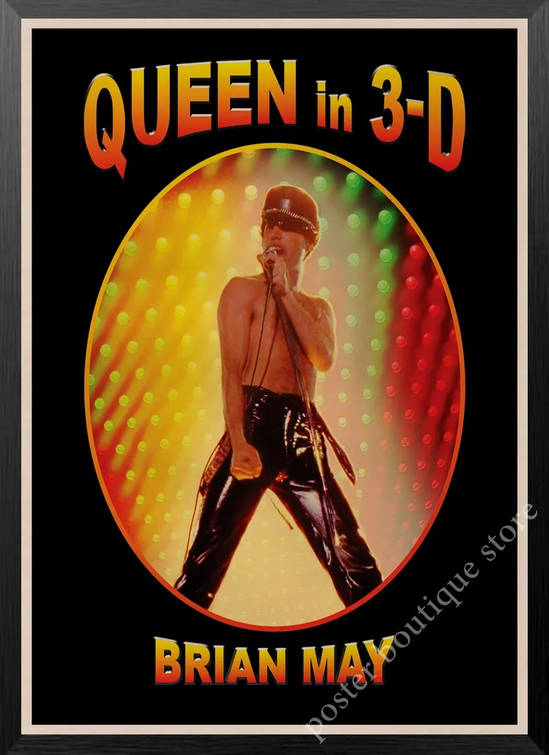 3 Queen Band музыкальный плакат на крафт-бумаге Фредди Меркьюри, Brian мая винтажная Высококачественная декоративная роспись стены стикер - Цвет: 3