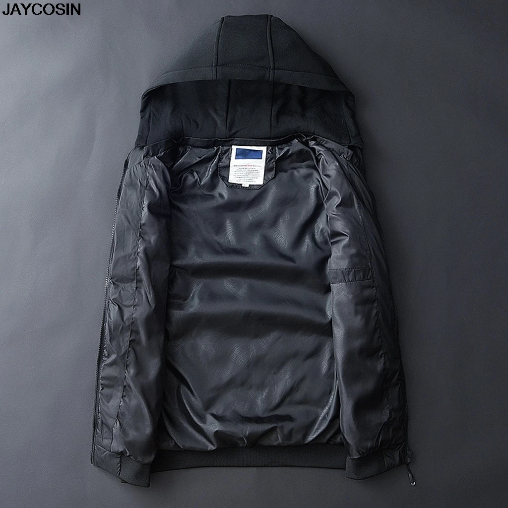 KLV Men Vest Winter Waistcoat Sleeveless Cotton Vest Jackets Mens Casual Warm Waistcoat with Hat Slim Fit Outerwear NEW HOT 9107