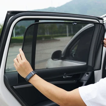 

For Toyota sienna Limited 2011Magnetic Window Sunshield Cover Accessories Sunshade Guaze Mesh Sun Visors Trim