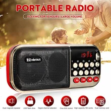 Портативное радио 12,3x3,5x5,8 см FM MP3 циклический цифровой выбор канала воспроизведение в течение 18 часов