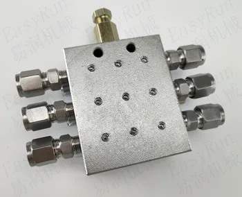

6 way Block Style Progressive Lubrication Distributor 6JPQ-M0.2