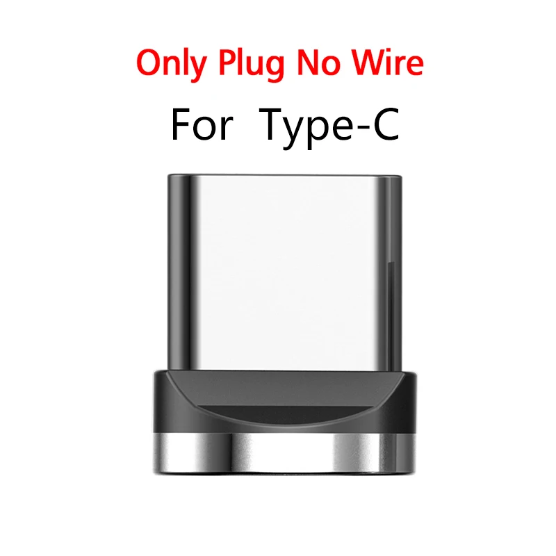 Магнитный кабель Micro usb type C кабель для iPhone xs samsung Быстрая зарядка Магнитный USB кабель для мобильного телефона - Цвет: For Type C plug