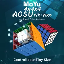 Moyu AoSu WR/WRM 4x4x4 Магнитный магический куб скоростной куб WR M Магнитный 4x4 волшебный куб Moyu Магнитный 4x4 cubo magico AoSu пазл