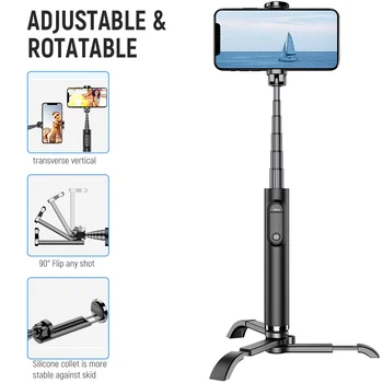 

Mini Bluetooth Selfie Stick Remote Control Tripod Handphone Live Photo Holder Tripod Camera Self-Timer Artifact Rod