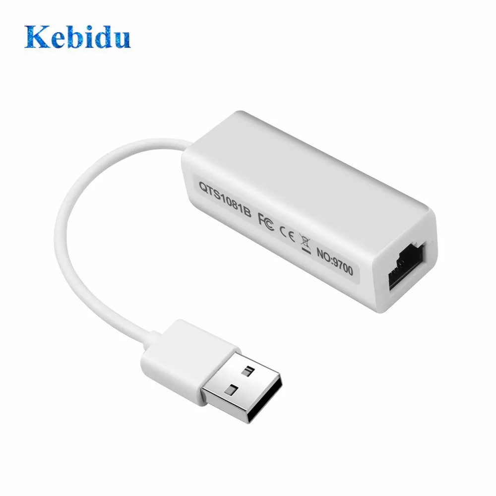 Kebidu USB 3,0 к RJ45 микро сетевой кабель для интернета адаптер карты 10/100 адаптер для ПК/windows 7, ноутбука, LAN адаптер