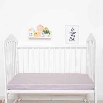 

Rectangular sheet Baby Y 100 * 160 cm, gray, satin, 100% hl 4963236