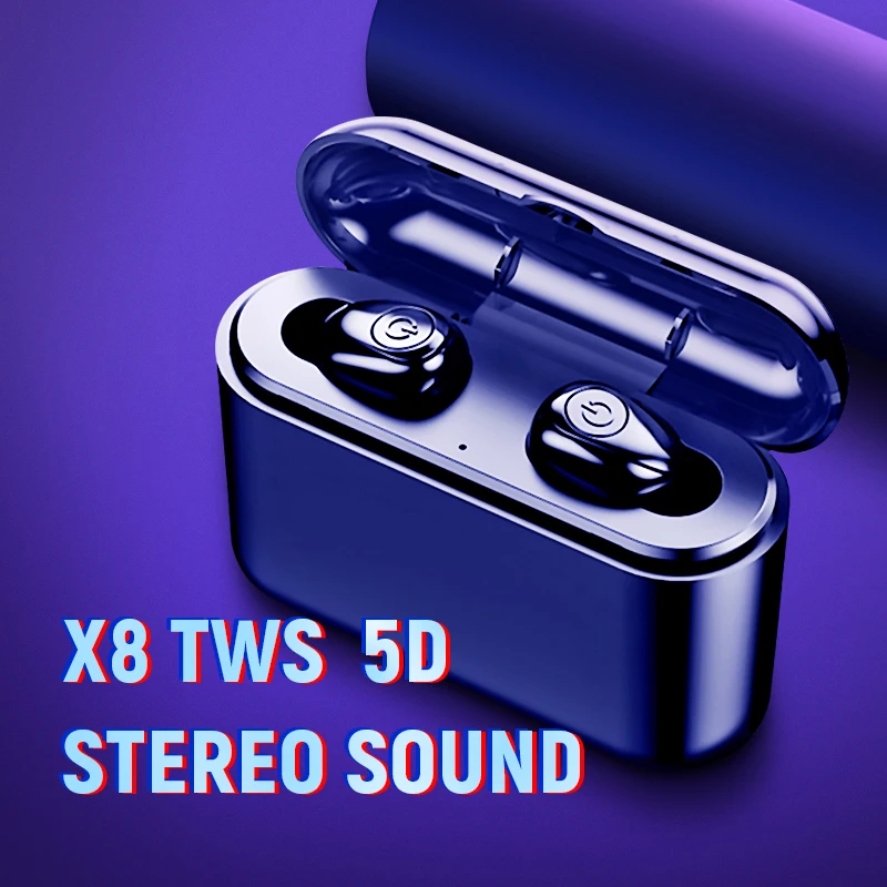 Компактные наушники Bluetooth X8 для смартфонов водонепроницаемая беспроводная