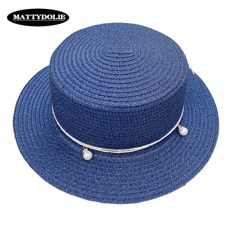 MATTYDOLIE цветок шляпа девушка летняя широкими сторона плоская Топ Sun Hat Открытый