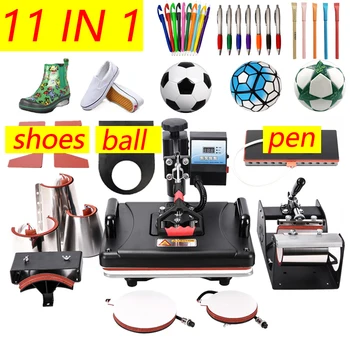 

11 In 1 Combo Heat Press Machine,Sublimation/Heat Press,Heat Transfer Machine For Mug/Cap/Tshirt/Phone cases/pen/shoes/ball