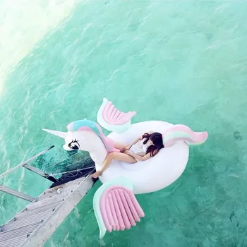 

2.65 * 1.2 * 1.2m Giant Inflatable Unicorn Summer Swimming Pool Raft
