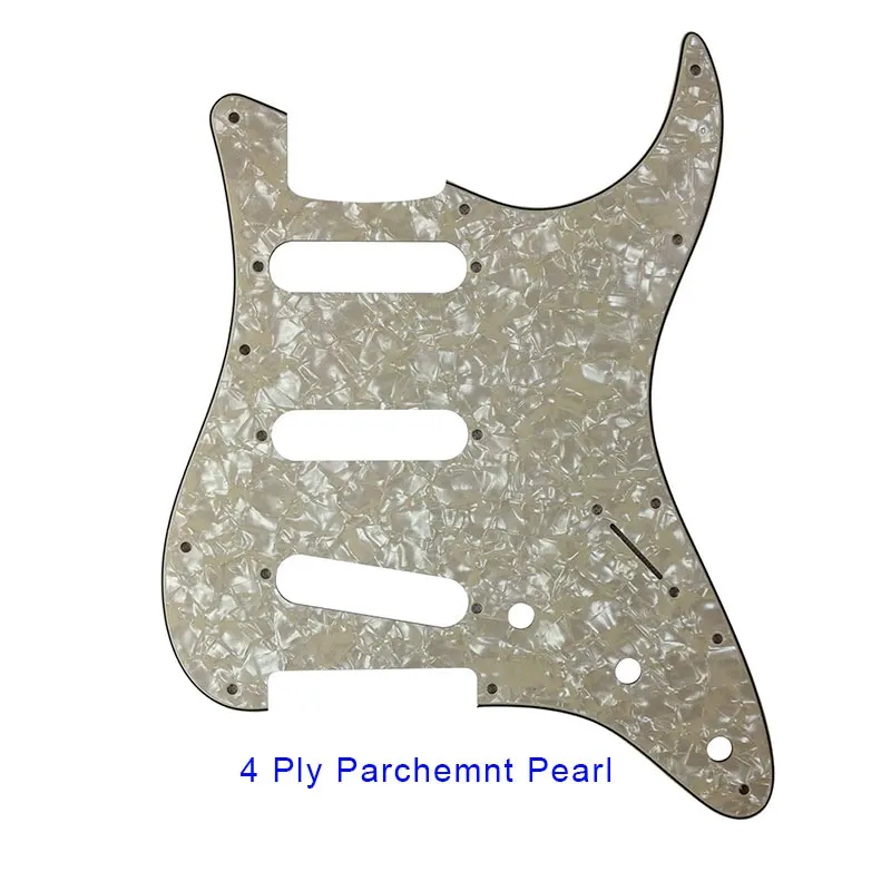 Pleroo Guitar Parts - For US  62' 11 mounting Screws Hole Standard St SSS strat Guitar pickguard Multiple colors available