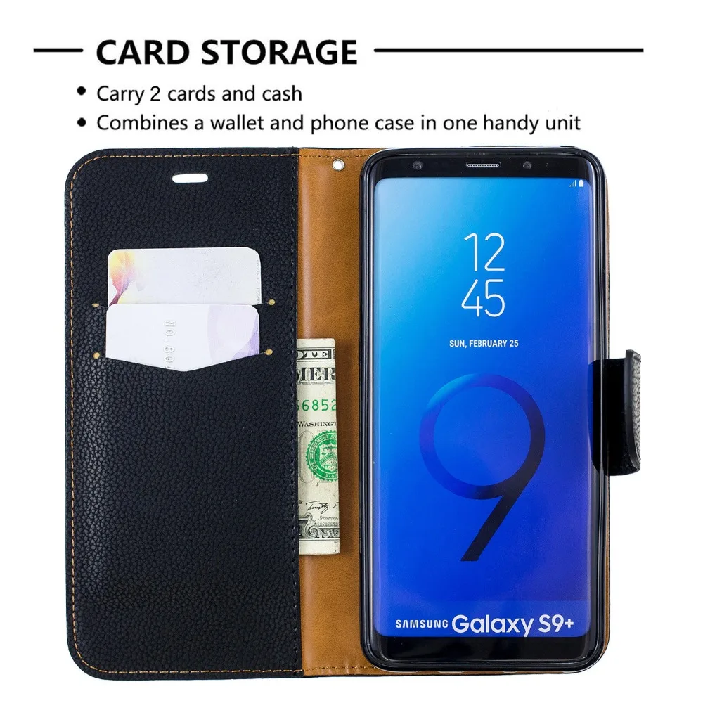 Чехол для samsung Galaxy S9 Plus, кожаный чехол-книжка для samsung Galaxy S9 Plus, S 9 S9Plus, чехол для телефона s Capa