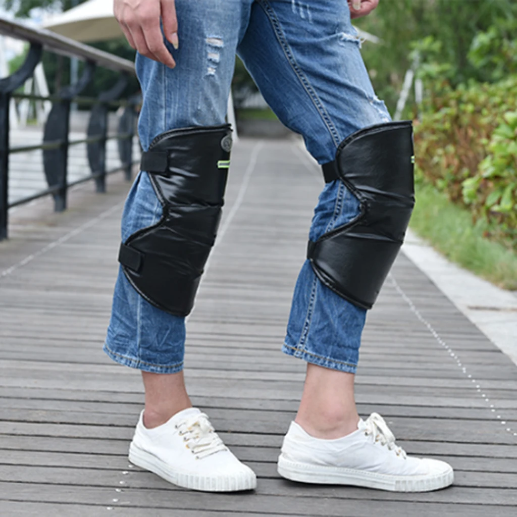 Leg and Knee Protector Protective Adjustable Strap Windproof for Winter Wind Snow Electric Bike Rider