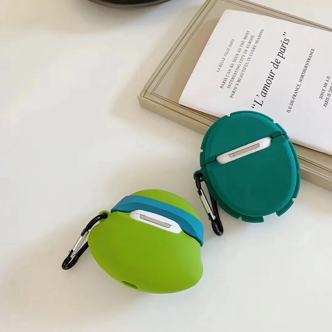 Японская Милая черепаха для долголетия+ кольцо Bluetooth беспроводная гарнитура Набор силиконовый чехол для гарнитура для airpods защитный анти-капля чехол