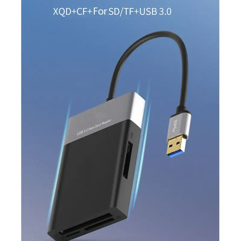 6 в 1 Высокоскоростной USB 3,0 2 для школы, больницы для XQD/CF/для SD/TF карты комплект для чтения