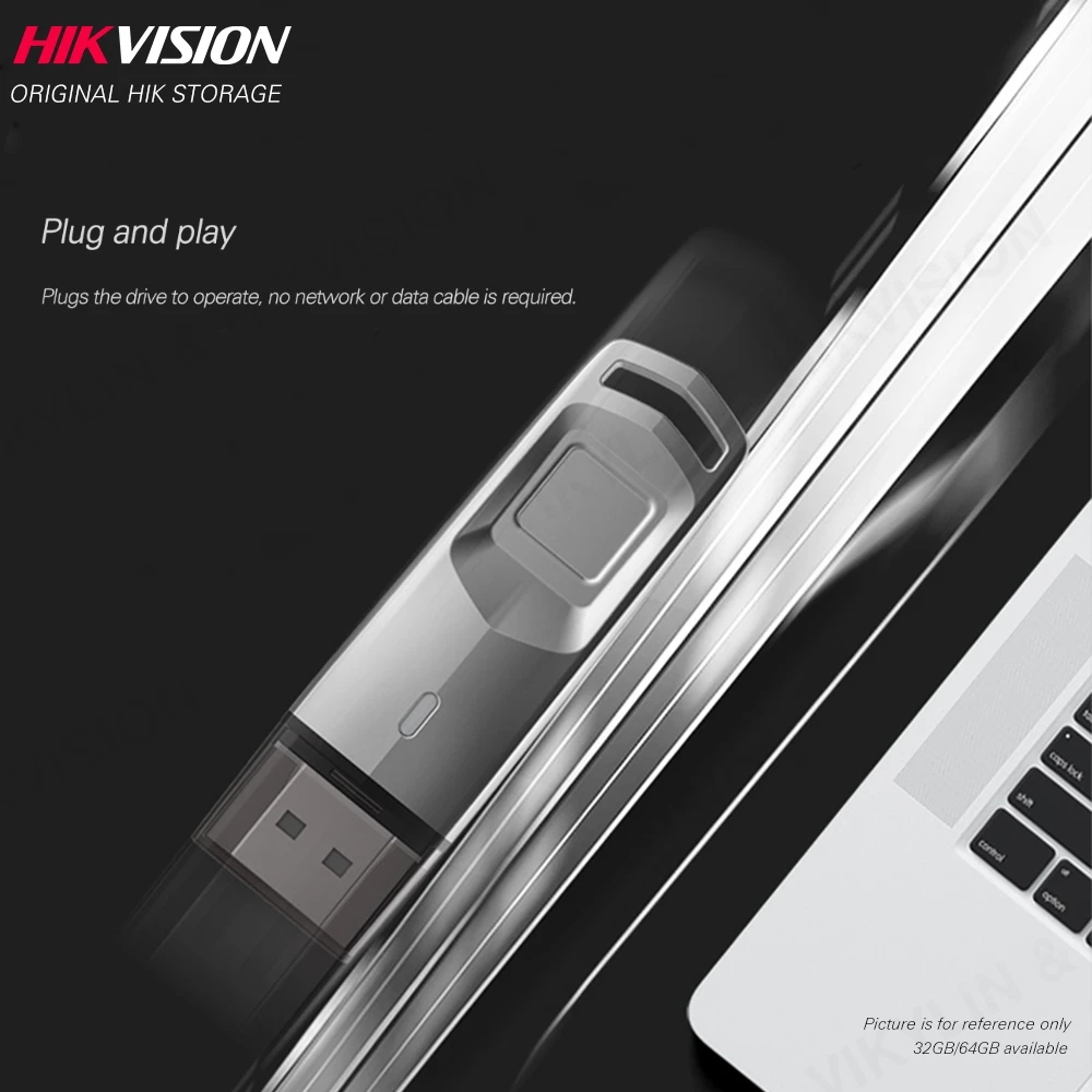 Hikvision оригинальный USB флеш накопитель 3 0 32 Гб 64 зашифрованный отпечаток пальца