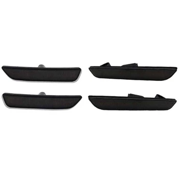 

Smoked Lens Amber/Red Front Rear Full LED Side Marker Light for 2010-2014 Ford Mustang, Side Marker Lamps