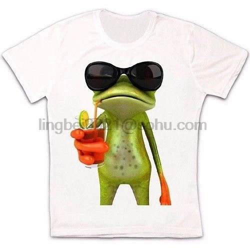 Frog Funny Cocktail Sunglasses Retro Vintage Hipster Unisex T Shirt 2120 |
