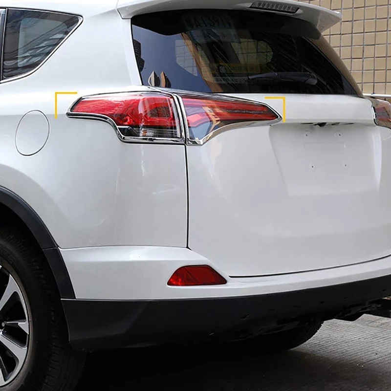 АБС-пластик хром задние противотуманные фары крышка отделка обрамление для Toyota RAV4 RAV-4 XLE LE снаружи аксессуары 4 шт./компл