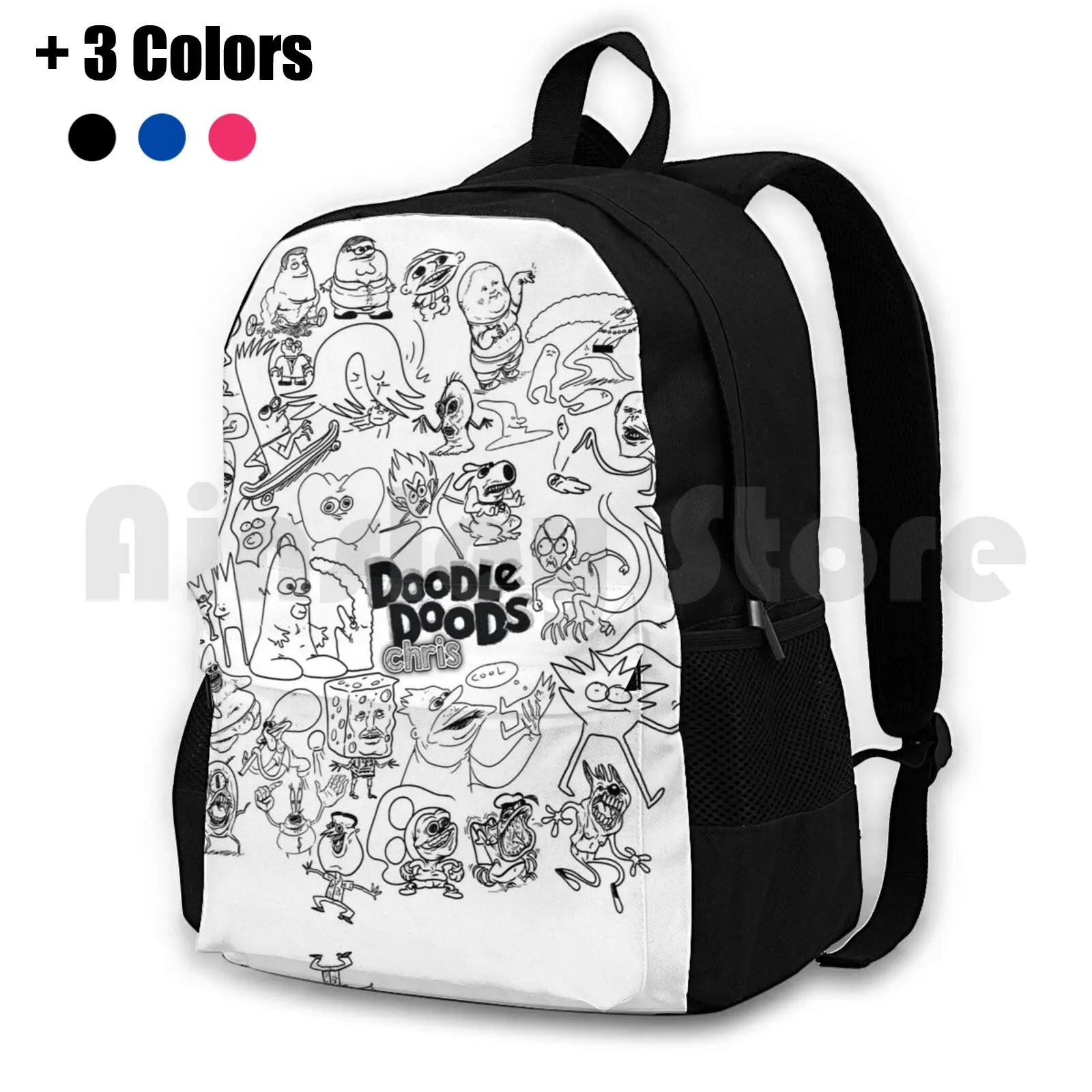 Doodle Doods-chris Collage Outdoor Hiking Backpack Riding Climbing Sports  Bag Chris Oneyng Oney Doodle Doods Doodle Game Grumps - Backpacks -  AliExpress