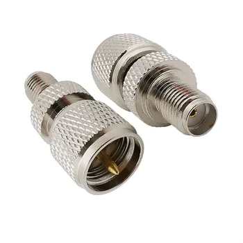 

1Pcs Mini UHF Male to SMA Female RF Coaxial Connector Jack Plug Straight Adapter Nickel Plated