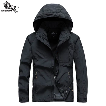 

Spring Autumn Thin Jacket Men Solid Color Breathable Jacket Men's Casual Hooded Jacket Coat Size M-4XL 5XL BC9875