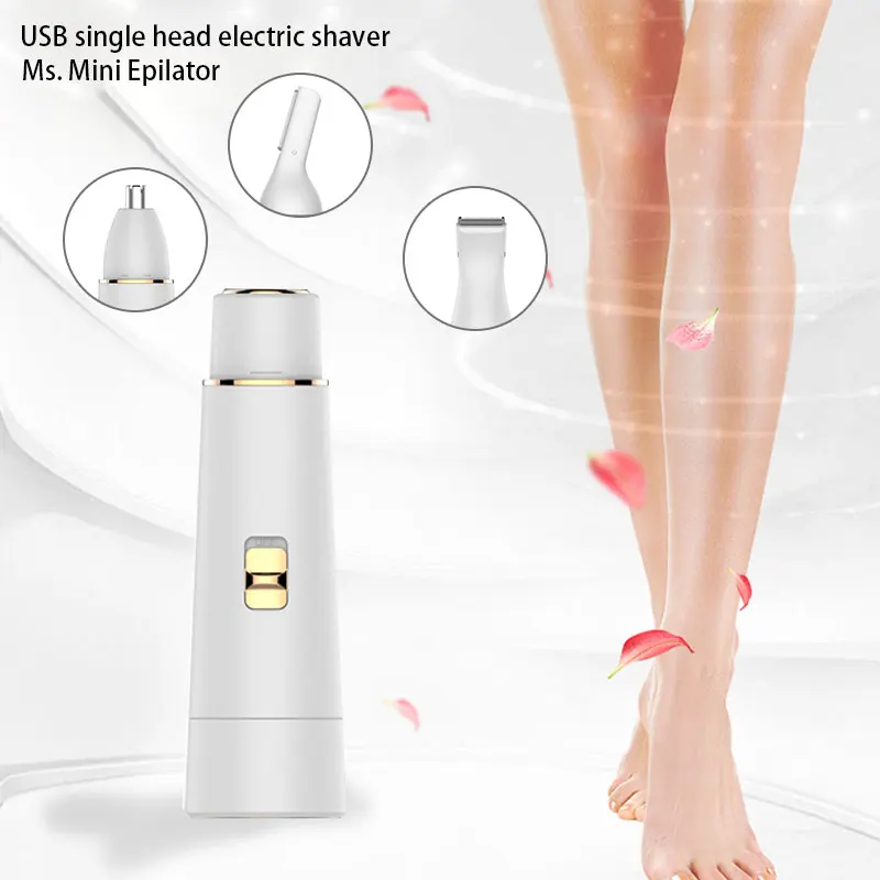 Portable Four in One Does Not Hurt The Pores Electric Usb Epilator Safety for Multiple Connectors All-Round Shaving