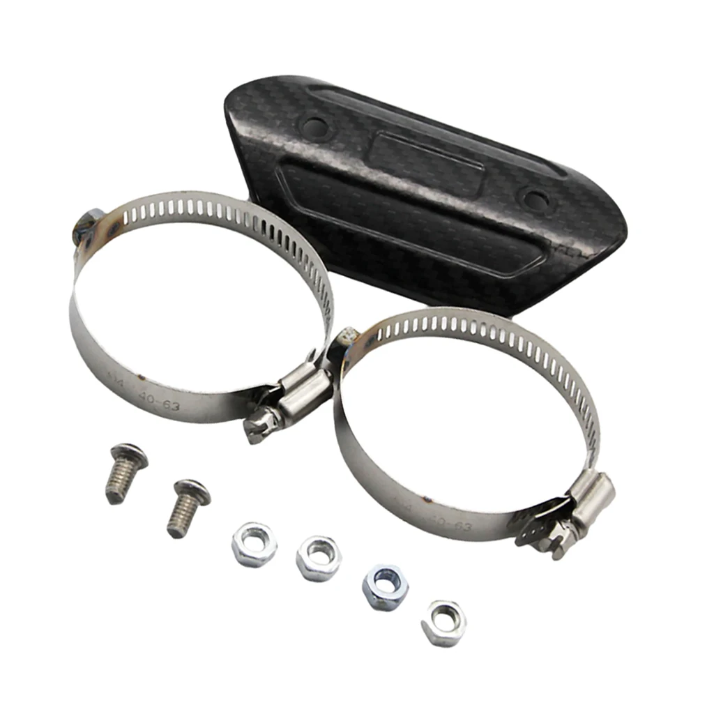 Lightweight Motorcycle Exhaust Pipe Protector Heat Shield Cover Assy