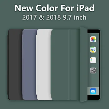 

New Colors Case For iPad 5/6 with Invisible Pencil Holder Protective Cover with Auto Sleep/Wake for iPad 9.7‘’ 2017 & 2018
