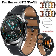 

For Huawei Watch GT 2 / Pro / 2E / GT 46mm Strap Genuine Leather Band 22mm Watch Strap GT2 gt2e Bracelet Watchband Wristband
