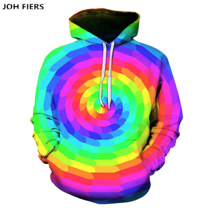 

Men/Women Colorful Tie Dye Hoodies Sweatshirt Casual Magic Swirl Pattern 3D Sweat Tops Crewneck Hoondie Autumn Winter Pullover