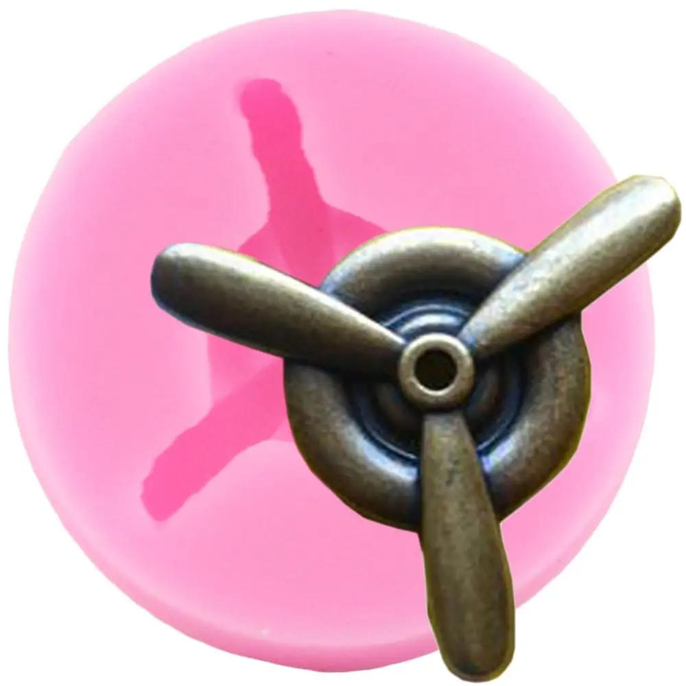 

Aircraft Propeller Silicone Mold DIY Baby Party Cupcake Topper Fondant Cake Decorating Tools Candy Clay Chocolate Gumpaste Mould