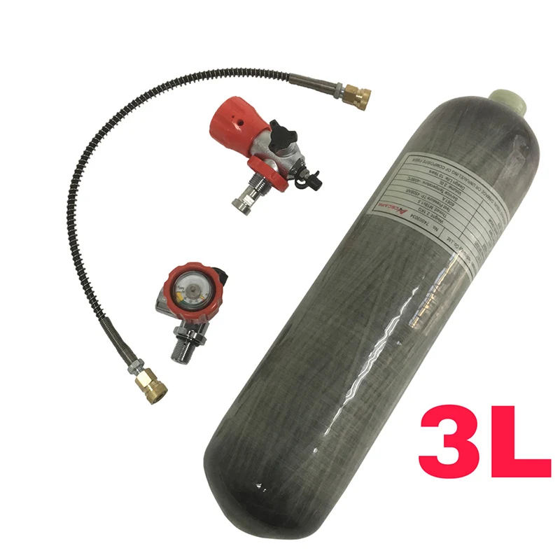 3L Acecare 3L/6.8L/9L CE бак из углеродного волокна Pcp 4500psi для дайвинга Воздушный бак Pcp клапан заправочная станция воздушная винтовка airforce Condor - Цвет: 3L
