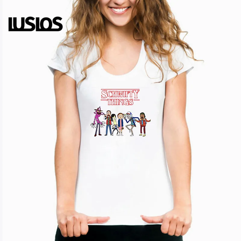 Странные вещи футболка женская летняя Женская хипстерская безрукавка с