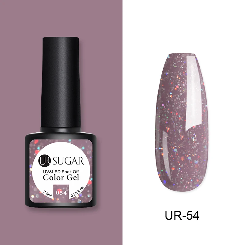 Ur Sugar 60 Цветной Гель-лак для ногтей Vernis полуперманентный УФ Гель-лак для ногтей замачиваемый Гель-лак для ногтей Гель-лак для маникюра - Цвет: 54