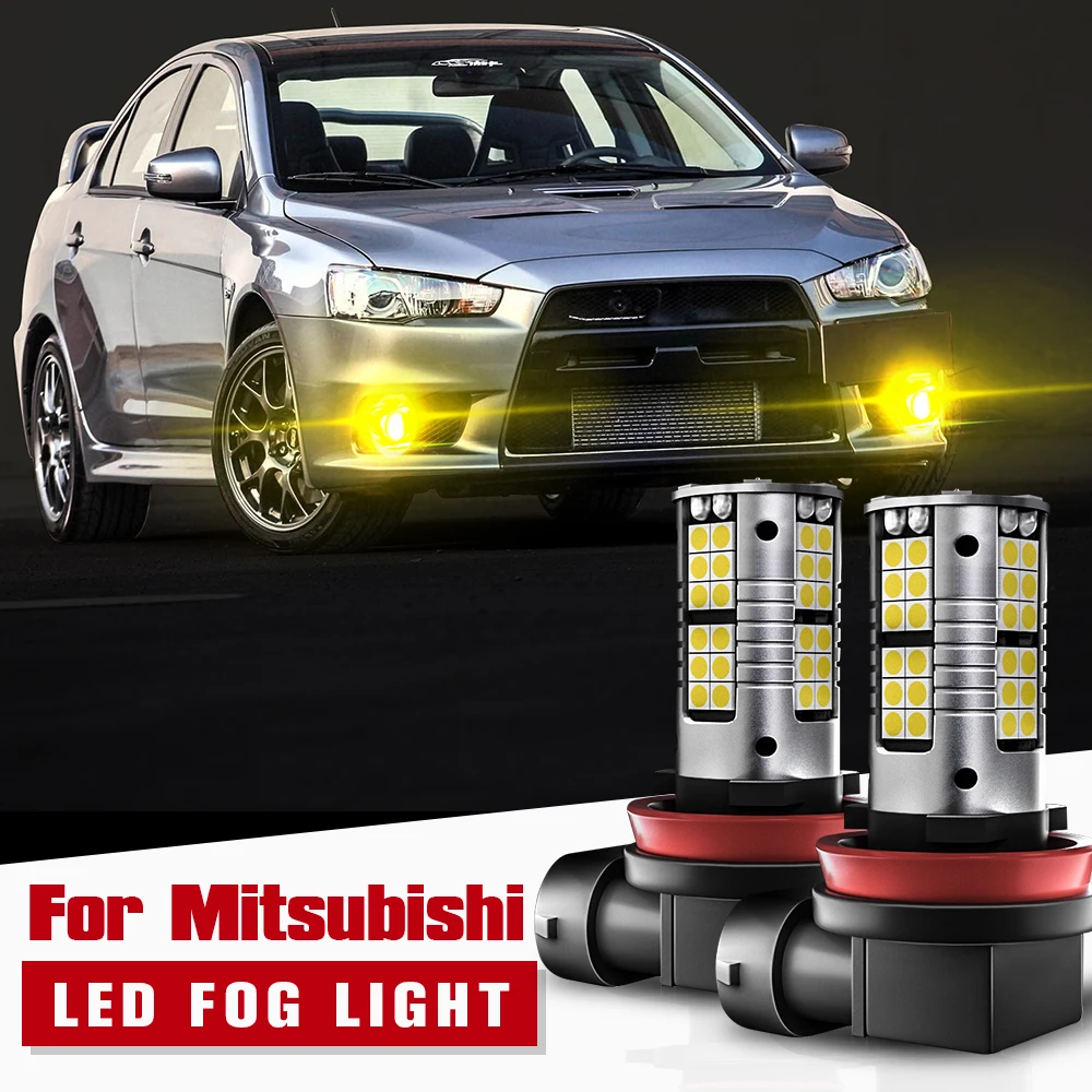 2x светодиодные противотуманные фары H8 H11 H16 Canbus для Mitsubishi ASX Colt Eclipse Cross Lancer 8 Outlander 2 3