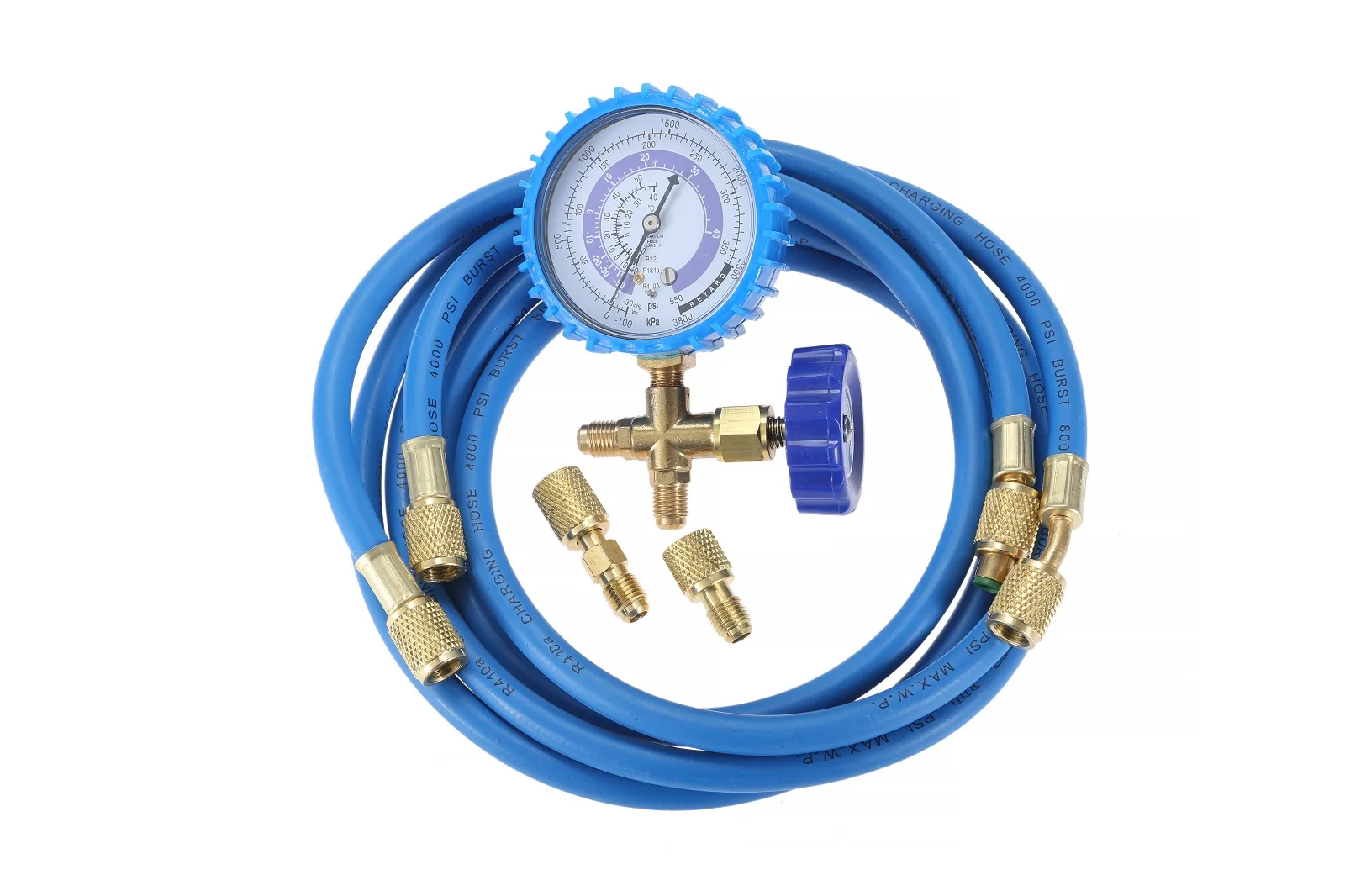 Tubo Flessibile Di Carica Refrigerante Mtsogging R410A Con Manometro Per Refrigerante Aria Condizionata R134A R404A R22 R410A