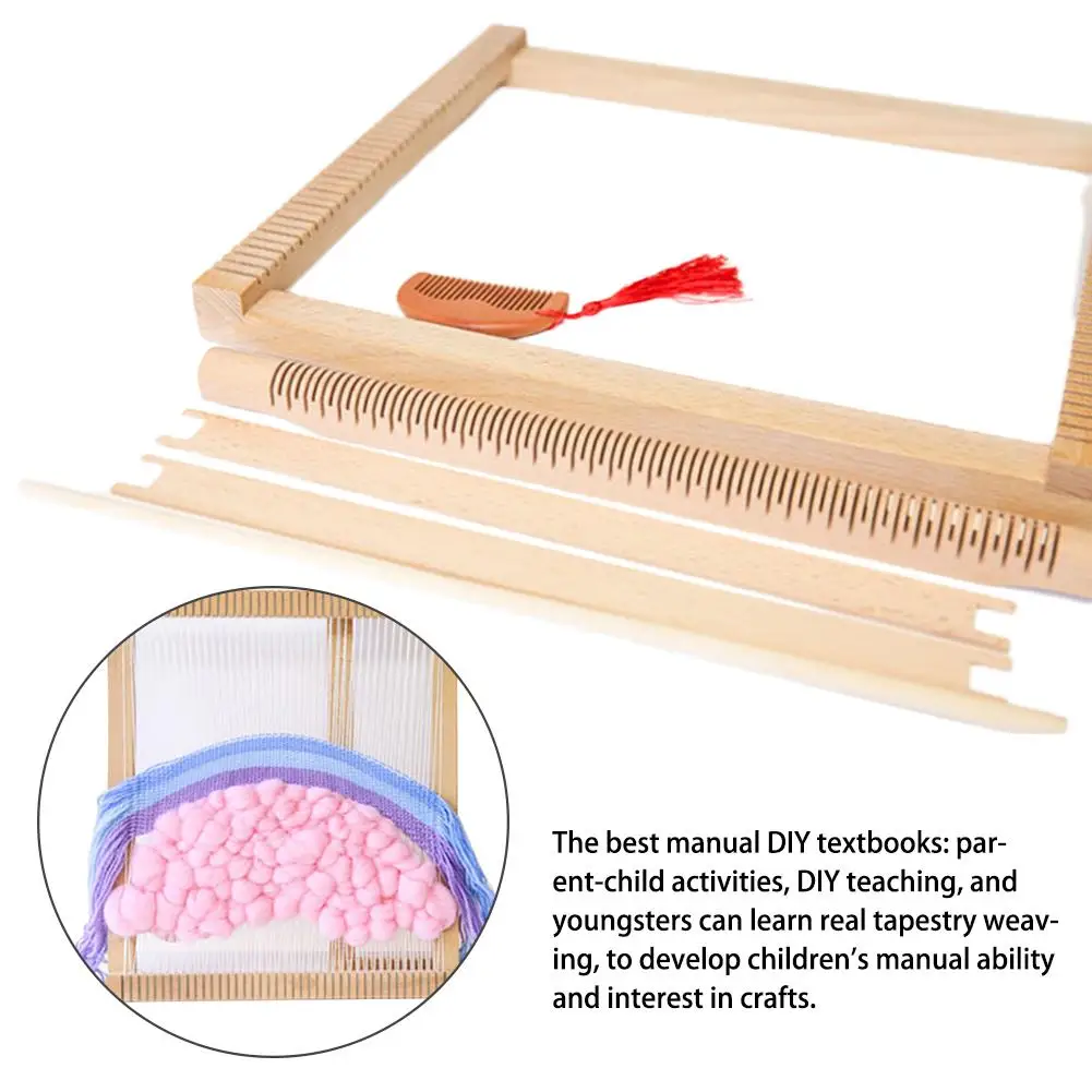 Деревянный Ткацкий станок детская вязаная игрушка ткацкий станок DIY Инструменты для вязания ткацкий станок ручное плетение вязание машина игрушки швейный инструмент