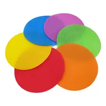 6 цветов Волшебная наклейка плоская для школьного Кабинета, детского сада круглый Дошкольное обучение тег стикер Детская игра маркеры Точки Пол Спорт