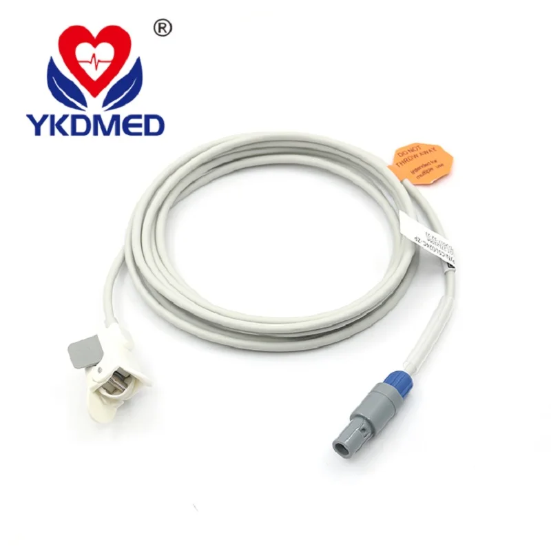 

YKD direct reusable spo2 sensor Compatible edan brand patient monitor, 6Pin 40 degree,medical accessories