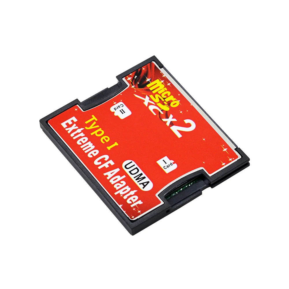 CHIPAL Original Package UDMA Dual Slot SD to TF Card Adapter MicroSD SDHC SDXC Extreme Compact Type I Cardreader Converter