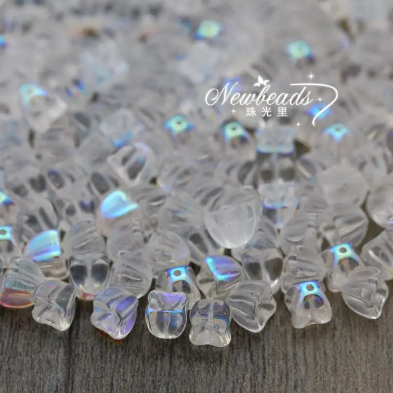 Flower 6mm Czech Glass Beads Wholesale Color X0003 AB Crystal Qty. 100 pieces/lot | Украшения и аксессуары